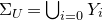 normal upper Sigma Subscript upper U Baseline equals union Underscript i equals 0 Endscripts upper Y Subscript i