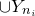 union upper Y Subscript n Sub Subscript i