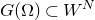 upper G left parenthesis normal upper Omega right parenthesis subset of upper W Superscript upper N