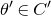 theta prime element of upper C prime