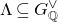 normal upper Lamda subset of or equal to upper G Subscript double struck upper Q Superscript or