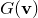 upper G left parenthesis bold v right parenthesis