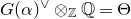 upper G left parenthesis alpha right parenthesis Superscript or Baseline circled times Subscript double struck upper Z Baseline double struck upper Q equals normal upper Theta