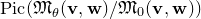 upper P i c left parenthesis German upper M Subscript theta Baseline left parenthesis bold v comma bold w right parenthesis divided by German upper M 0 left parenthesis bold v comma bold w right parenthesis right parenthesis