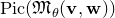 upper P i c left parenthesis German upper M Subscript theta Baseline left parenthesis bold v comma bold w right parenthesis right parenthesis