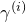 gamma Superscript left parenthesis i right parenthesis