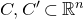 upper C comma upper C prime subset of double struck upper R Superscript n
