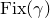 upper F i x left parenthesis gamma right parenthesis
