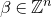beta element of double struck upper Z Superscript n