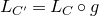 upper L Subscript upper C prime Baseline equals upper L Subscript upper C Baseline ring g