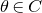 theta element of upper C