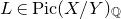 upper L element of upper P i c left parenthesis upper X divided by upper Y right parenthesis Subscript double struck upper Q