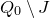 upper Q 0 minus upper J