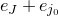 e Subscript upper J Baseline plus e Subscript j 0