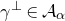 gamma Superscript up tack Baseline element of script upper A Subscript alpha