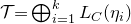 script upper T equals circled plus Underscript i equals 1 Overscript k Endscripts upper L Subscript upper C Baseline left parenthesis eta Subscript i Baseline right parenthesis