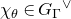 chi Subscript theta Baseline element of upper G Subscript normal upper Gamma Baseline Superscript or
