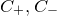upper C Subscript plus Baseline comma upper C Subscript minus Baseline