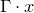normal upper Gamma dot x
