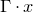 normal upper Gamma dot x