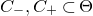 upper C Subscript minus Baseline comma upper C Subscript plus Baseline subset of normal upper Theta