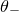 theta Subscript minus