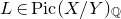 upper L element of upper P i c left parenthesis upper X divided by upper Y right parenthesis Subscript double struck upper Q