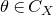 theta element of upper C Subscript upper X