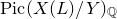 upper P i c left parenthesis upper X left parenthesis upper L right parenthesis divided by upper Y right parenthesis Subscript double struck upper Q