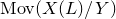 upper M o v left parenthesis upper X left parenthesis upper L right parenthesis divided by upper Y right parenthesis