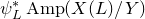 psi Subscript upper L Superscript asterisk Baseline upper A m p left parenthesis upper X left parenthesis upper L right parenthesis divided by upper Y right parenthesis