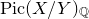 upper P i c left parenthesis upper X divided by upper Y right parenthesis Subscript double struck upper Q