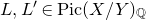 upper L comma upper L prime element of upper P i c left parenthesis upper X divided by upper Y right parenthesis Subscript double struck upper Q Baseline