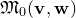 German upper M 0 left parenthesis bold v comma bold w right parenthesis