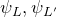 psi Subscript upper L Baseline comma psi Subscript upper L prime Baseline