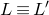 upper L identical to upper L prime