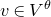 v element of upper V Superscript theta