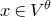 x element of upper V Superscript theta
