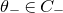 theta Subscript minus Baseline element of upper C Subscript minus