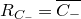 upper R Subscript upper C Sub Subscript minus Baseline equals upper C Subscript minus Baseline overbar