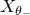 upper X Subscript theta Sub Subscript minus