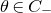 theta element of upper C Subscript minus