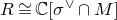 upper R approximately equals double struck upper C left bracket sigma Superscript or Baseline intersection upper M right bracket