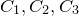 upper C 1 comma upper C 2 comma upper C 3
