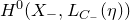 upper H Superscript 0 Baseline left parenthesis upper X Subscript minus Baseline comma upper L Subscript upper C Sub Subscript minus Subscript Baseline left parenthesis eta right parenthesis right parenthesis