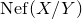 upper N e f left parenthesis upper X divided by upper Y right parenthesis