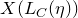 upper X left parenthesis upper L Subscript upper C Baseline left parenthesis eta right parenthesis right parenthesis
