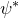 psi Superscript asterisk