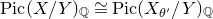 upper P i c left parenthesis upper X divided by upper Y right parenthesis Subscript double struck upper Q Baseline approximately equals upper P i c left parenthesis upper X Subscript theta Sub Superscript prime Subscript Baseline divided by upper Y right parenthesis Subscript double struck upper Q