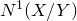 upper N Superscript 1 Baseline left parenthesis upper X divided by upper Y right parenthesis